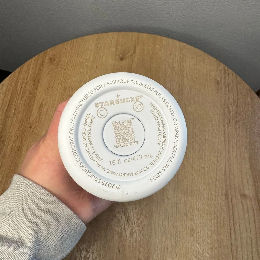 Starbucks Roller Rabbit Pink and White Monkey Tumbler - Picture 5 of 5